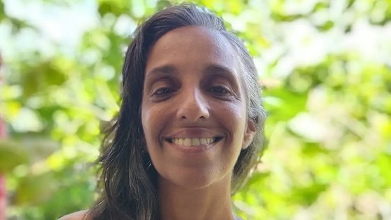 A atriz Érica Quaglia